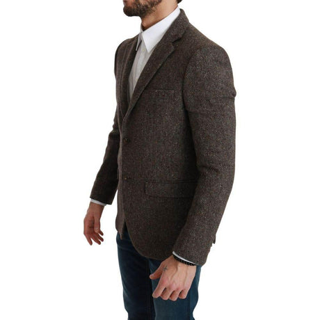 Dolce & Gabbana Brown Virgin Wool Suits & Blazer - Hilstor
