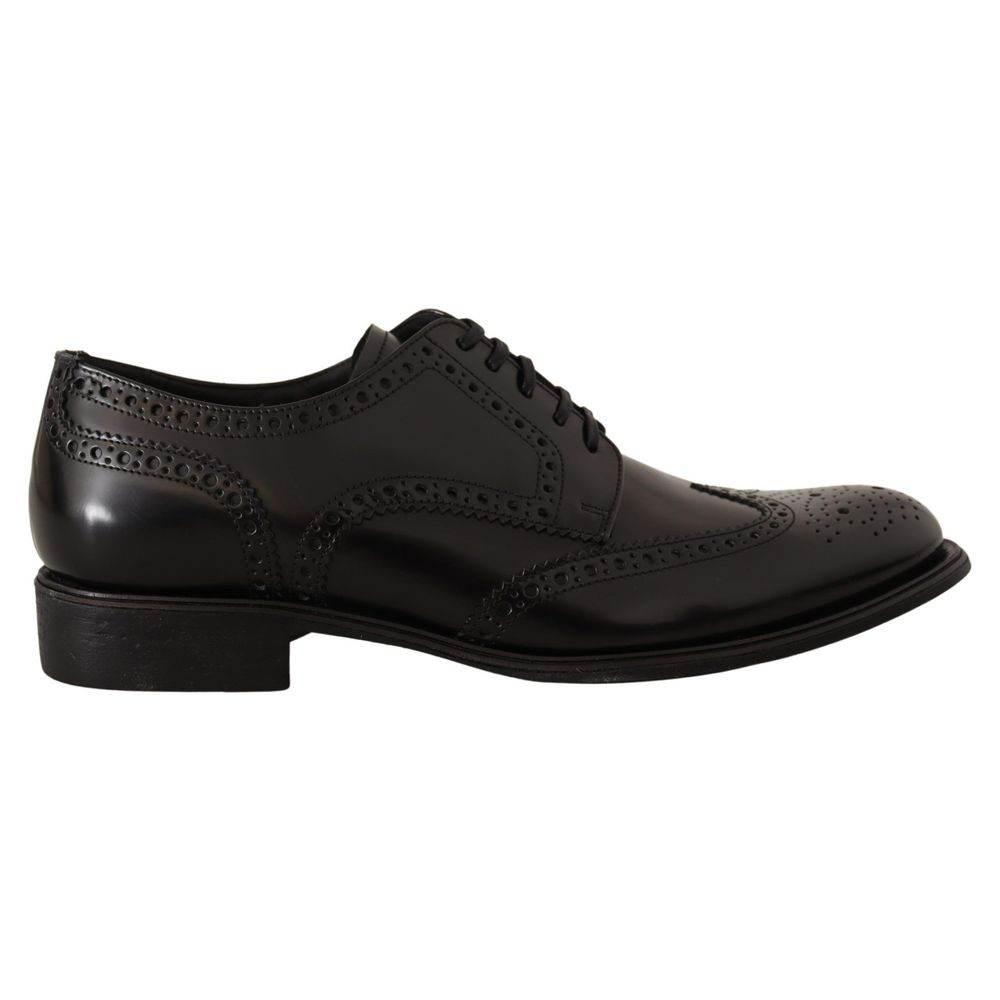 Dolce & Gabbana Black Leather Formal - Hilstor