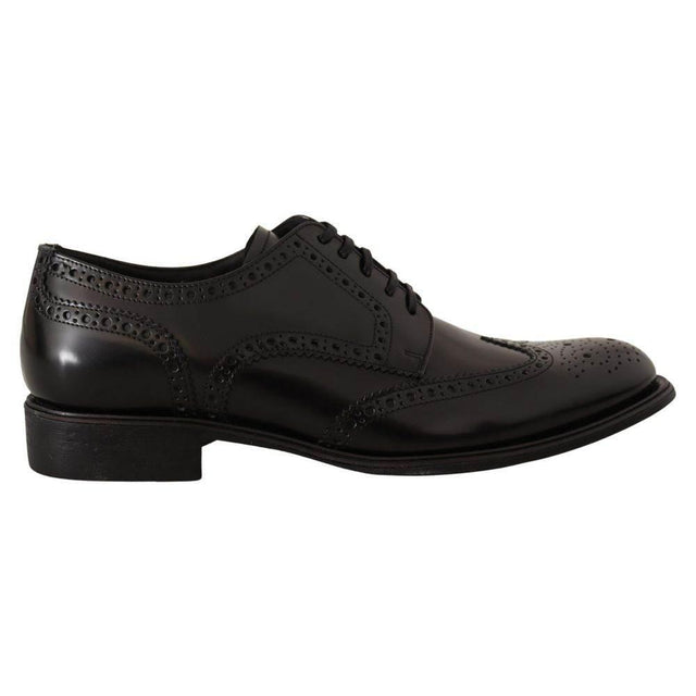 Dolce & Gabbana Black Leather Formal - Hilstor