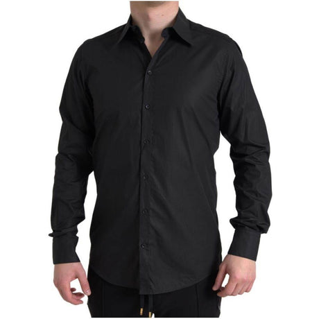 Dolce & Gabbana Black Cotton Shirt - Hilstor