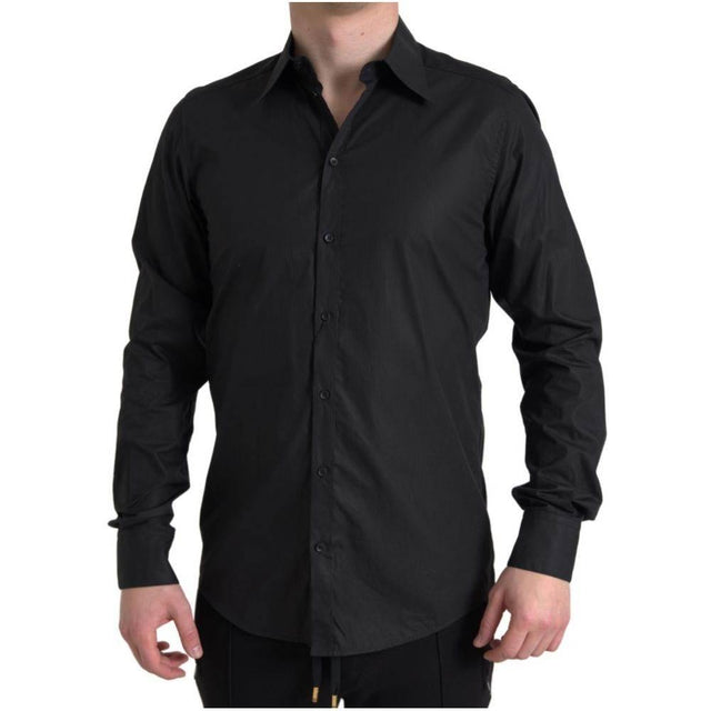 Dolce & Gabbana Black Cotton Shirt - Hilstor