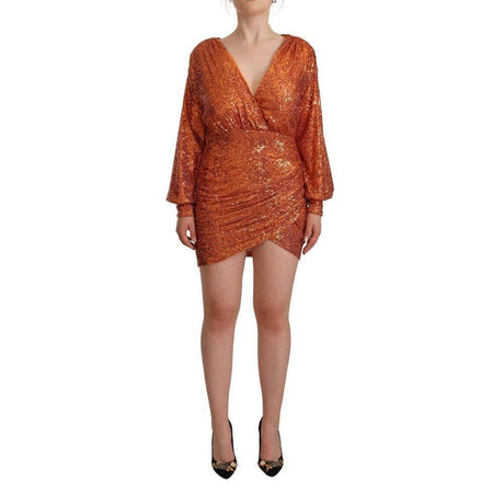 Aniye By Orange Polyester Dress - Hilstor