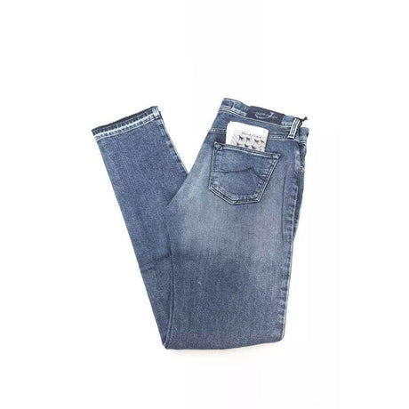 Jacob Cohen Blue Cotton Jeans & Pant - Hilstor