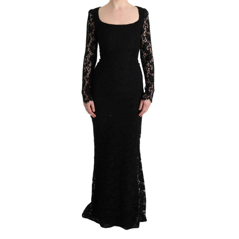 Dolce & Gabbana Black Cotton Dress - Hilstor