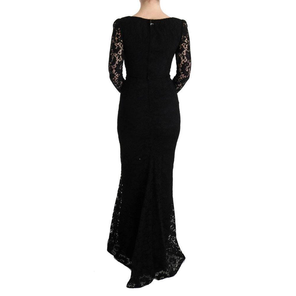 Dolce & Gabbana Black Cotton Dress - Hilstor