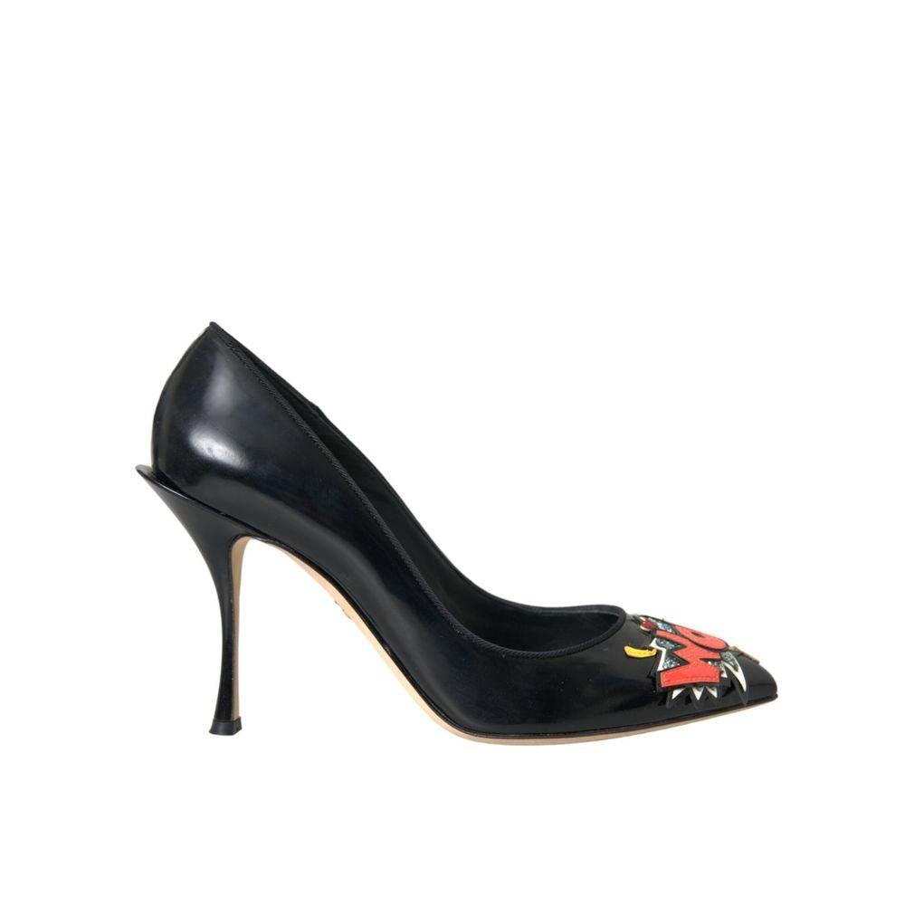Dolce & Gabbana Black Leather Pump - Hilstor