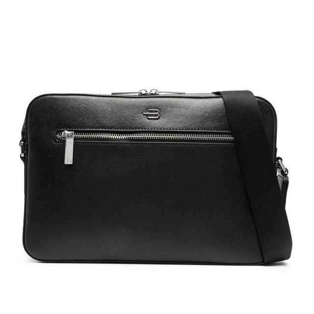 Baldinini Trend Black Leather Di Calfskin Shoulder Bag - Hilstor