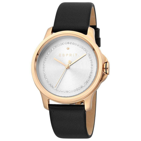 Esprit Rose Gold Leather Watch - Hilstor