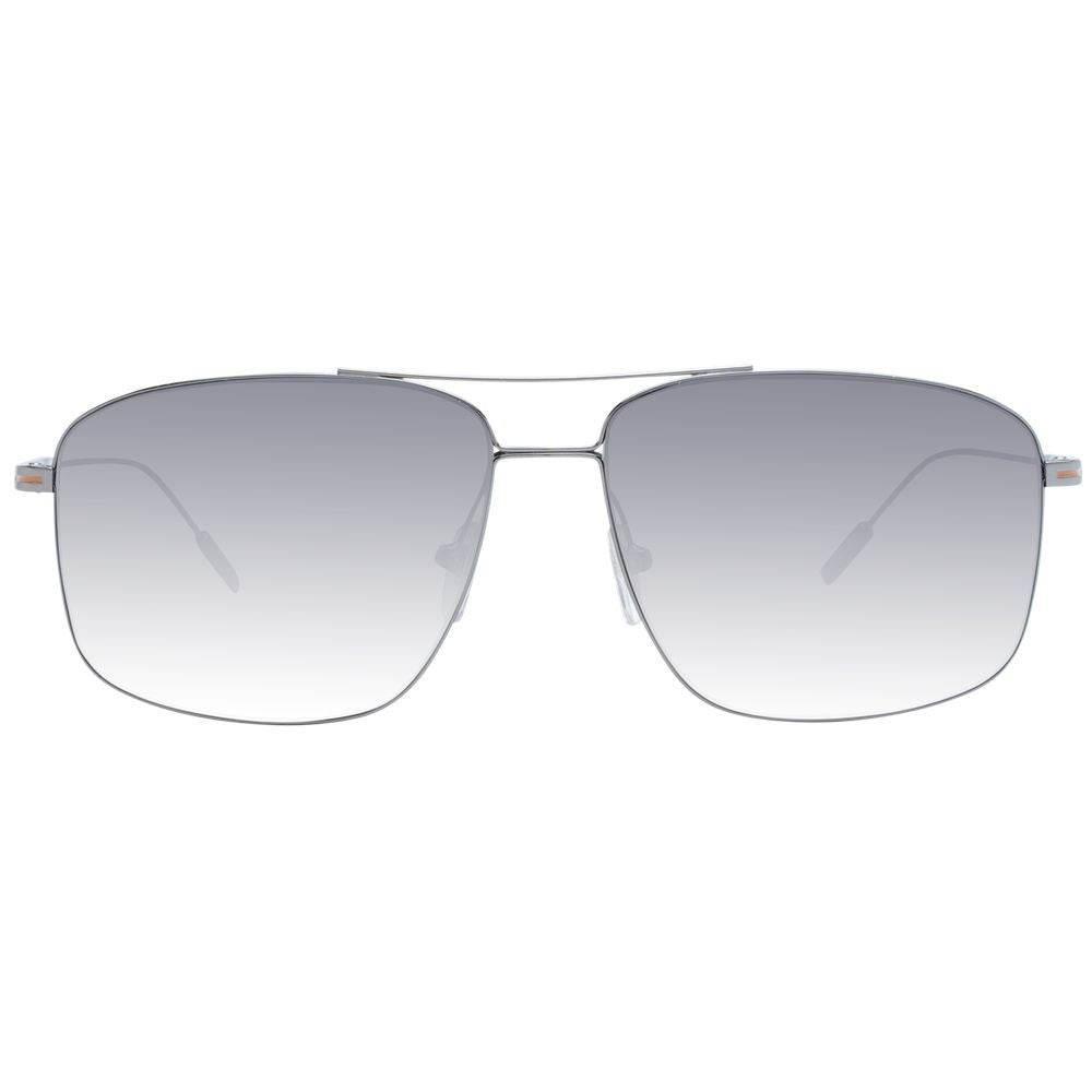 Ermenegildo Zegna Gray Metal Sunglasses - Hilstor