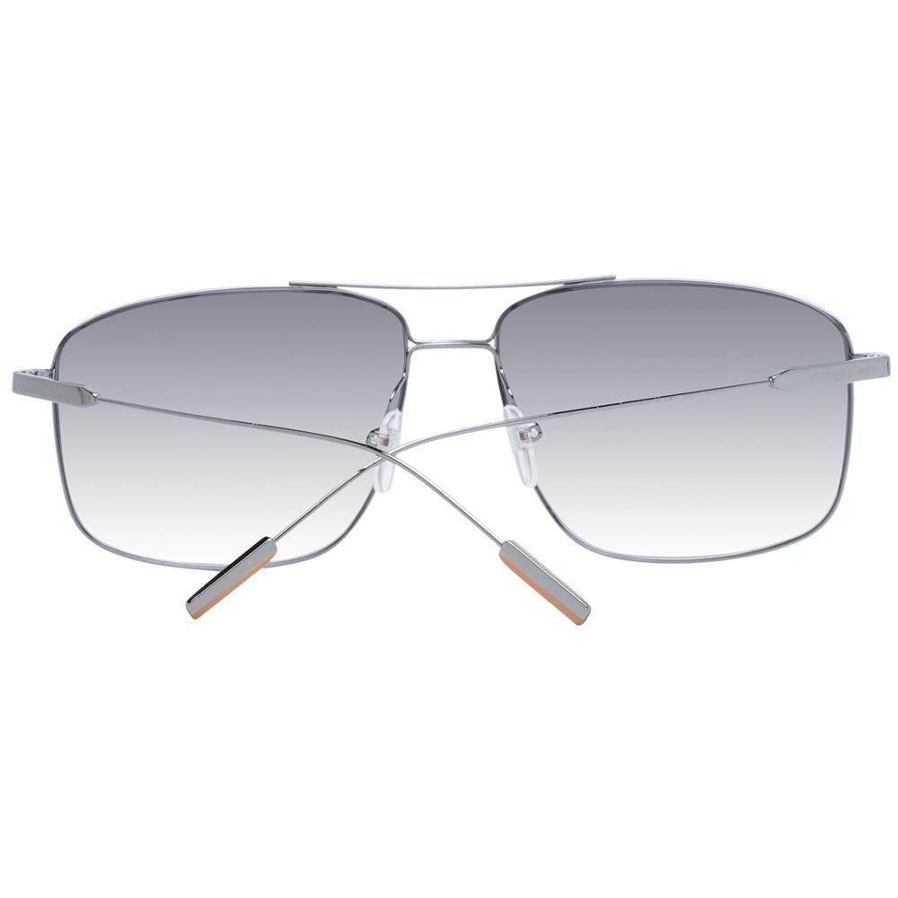 Ermenegildo Zegna Gray Metal Sunglasses - Hilstor