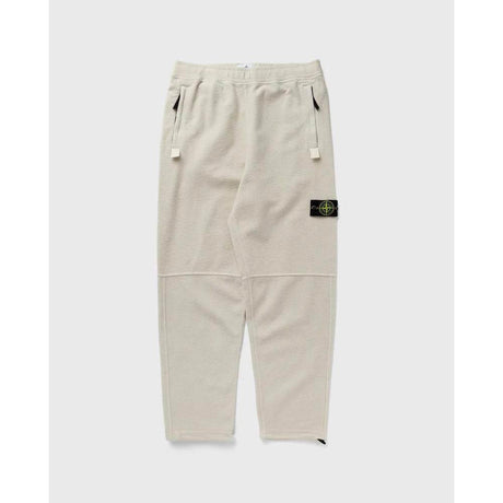 Stone Island White Cotton Men's Trouser - Hilstor
