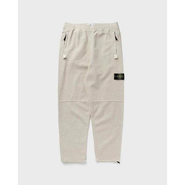 Stone Island White Cotton Men's Trouser - Hilstor