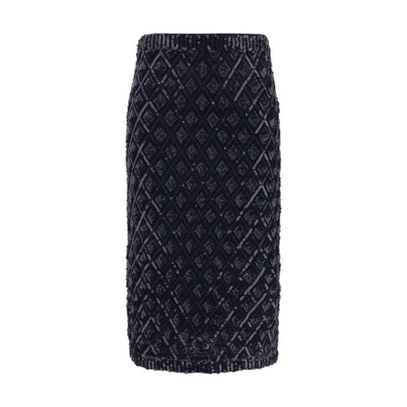 P.A.R.O.S.H. Sequined midi Skirt - Hilstor