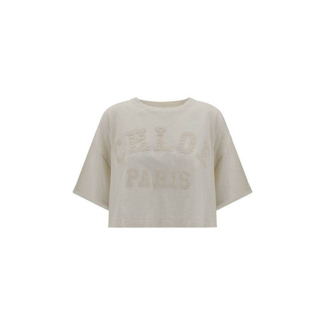 Chloé Cotton cropped T-shirt - Hilstor