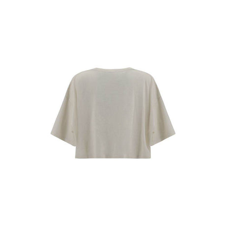 Chloé Cotton cropped T-shirt - Hilstor