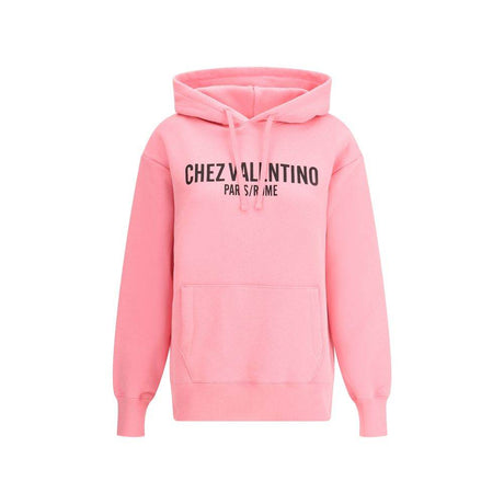 Valentino Logo Cotton Hoodie - Hilstor