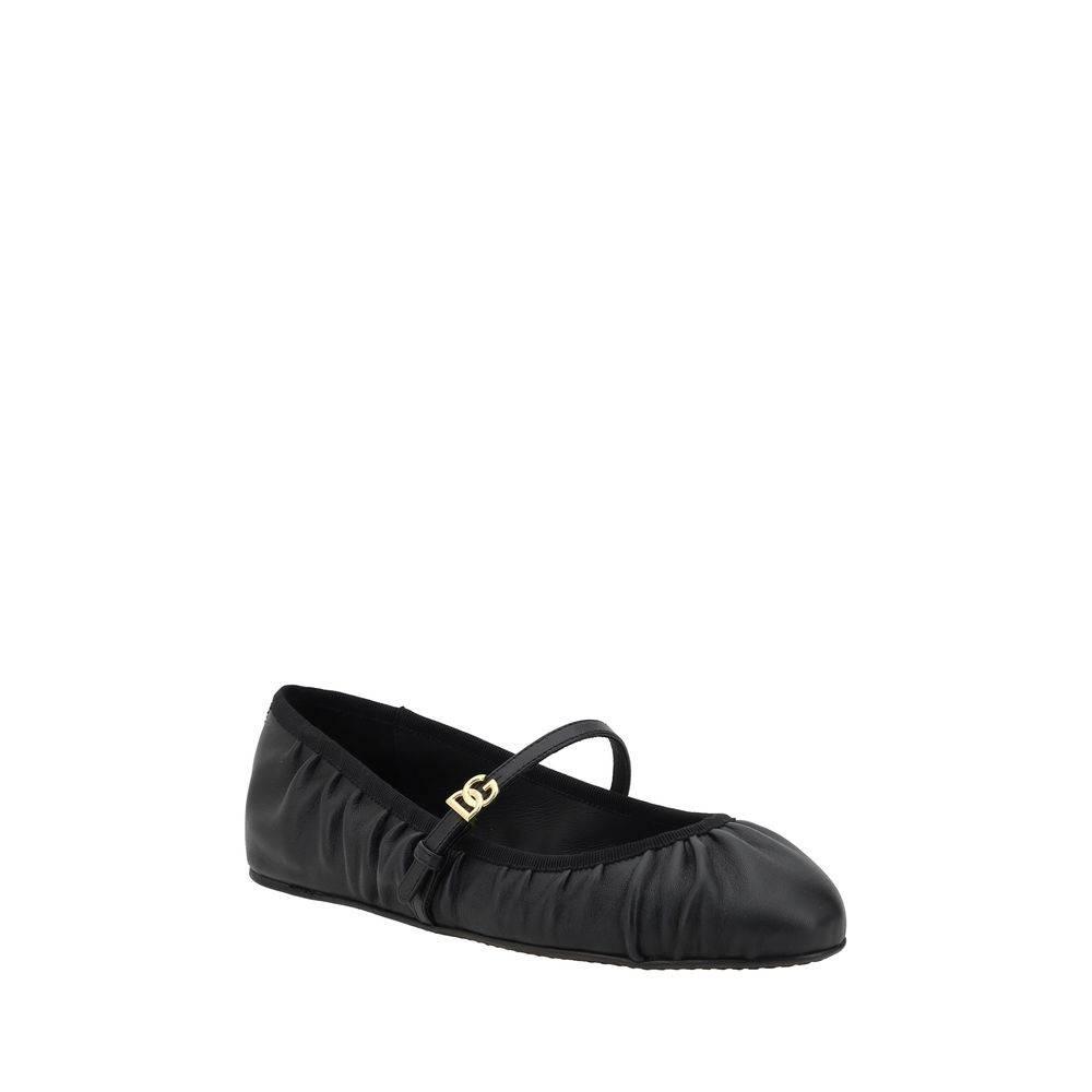 Dolce & Gabbana Leather Ballerinas - Hilstor