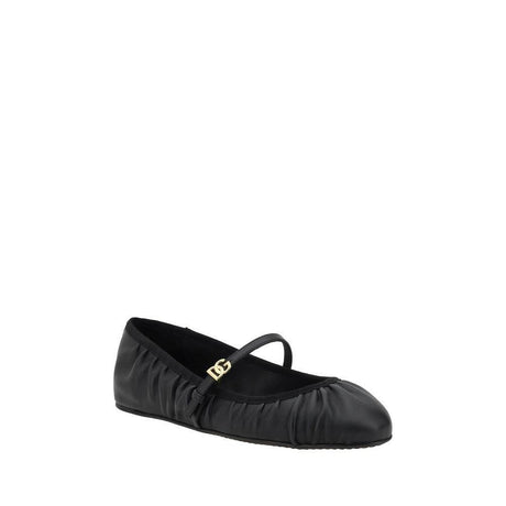 Dolce & Gabbana Leather Ballerinas - Hilstor