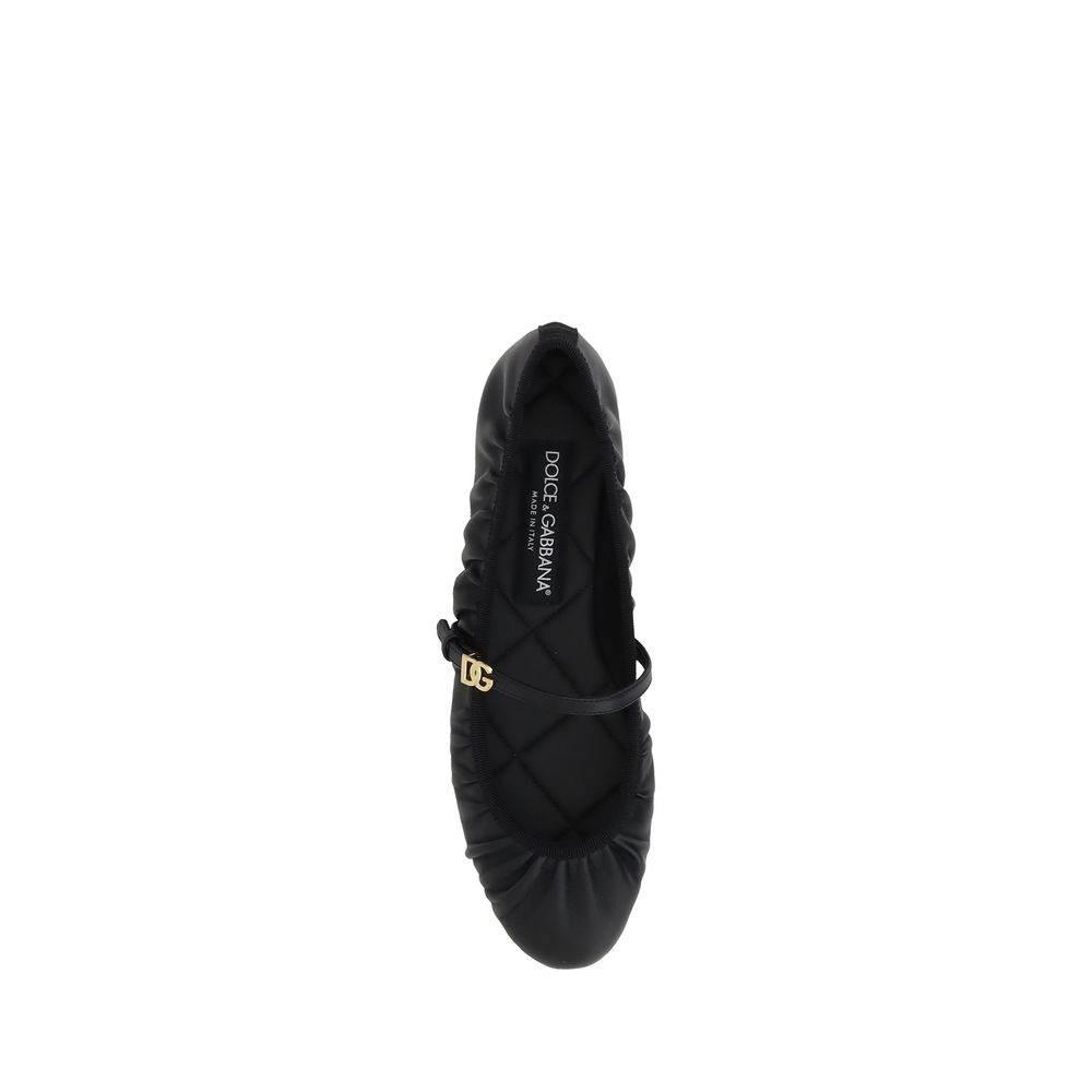 Dolce & Gabbana Leather Ballerinas - Hilstor