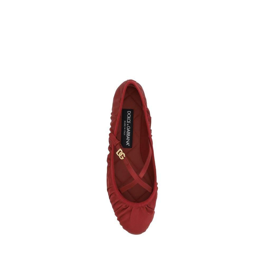 Dolce & Gabbana Satin Ballerinas - Hilstor