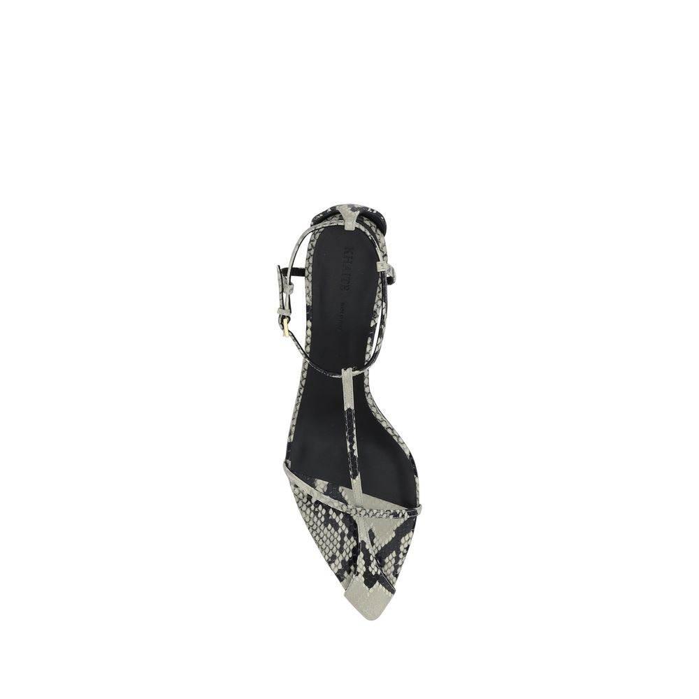 Khaite Bella T-strap Sandal 45 - Hilstor
