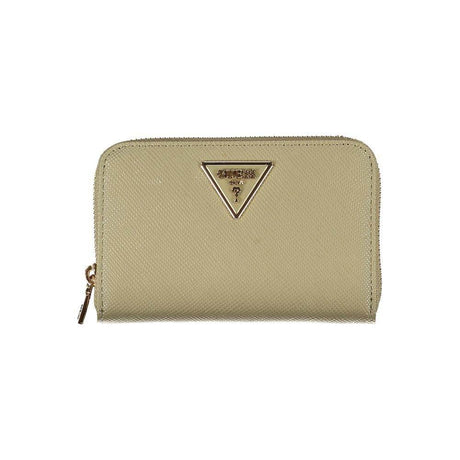 Guess Jeans Chic Emerald Zip Wallet with Multiple Compartments - Hilstor