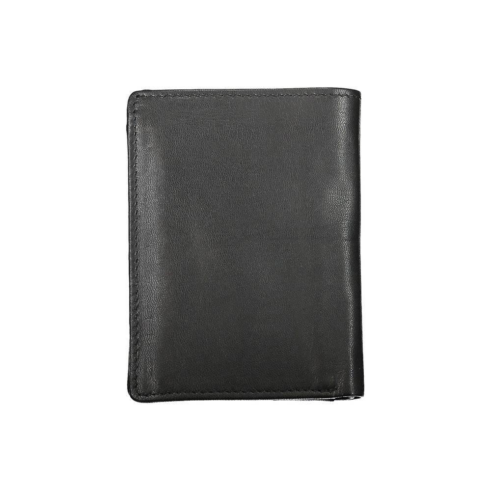 Blauer Elegant Black Leather Dual Compartment Wallet - Hilstor