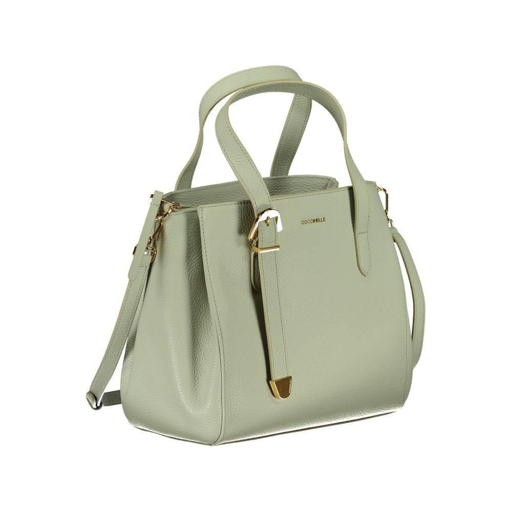 Coccinelle Green Leather Handbag - Hilstor