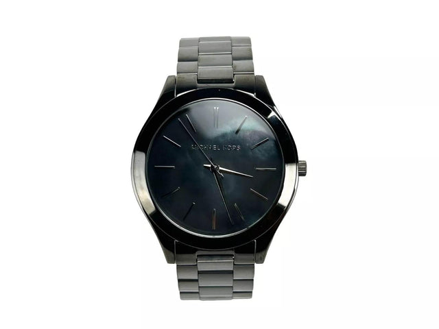 Michael Kors Slim Runway Gun Metal Stainless Steel Watch MK3413 - Hilstor