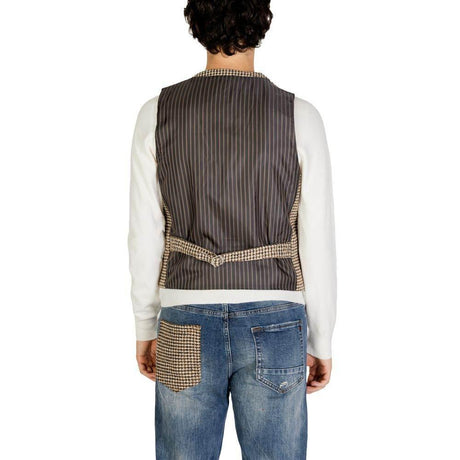 Gianni Lupo Beige Wool Vest - Hilstor