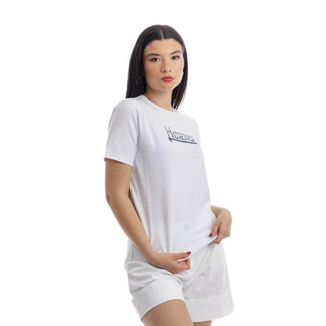 Herno White Cotton Tops & T-Shirt - Hilstor