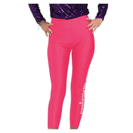 Comme Des Fuckdown Pink Nylon Women Legging - Hilstor