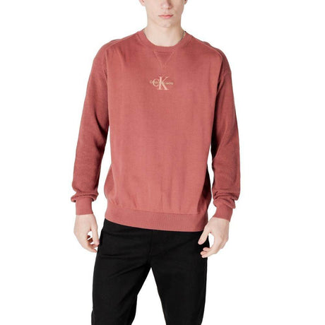 Calvin Klein Jeans Red Cotton Sweater - Hilstor