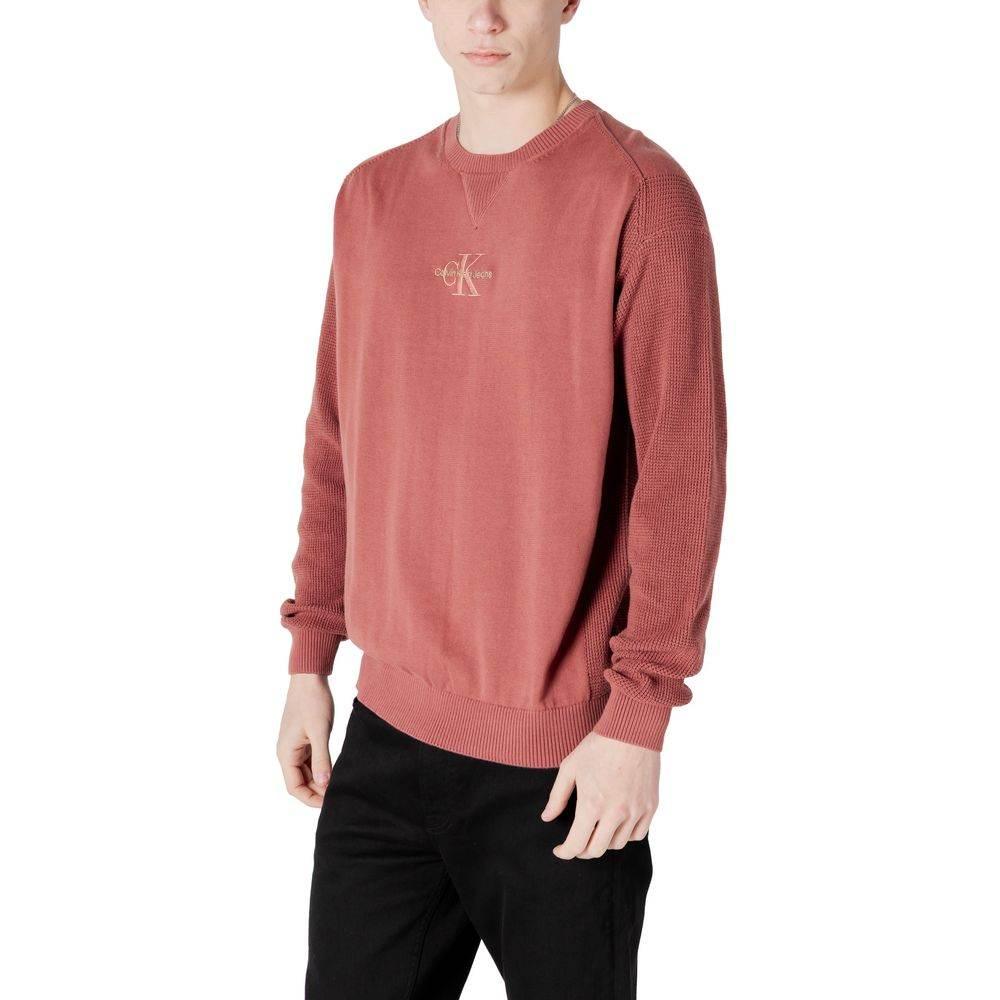 Calvin Klein Jeans Red Cotton Sweater - Hilstor
