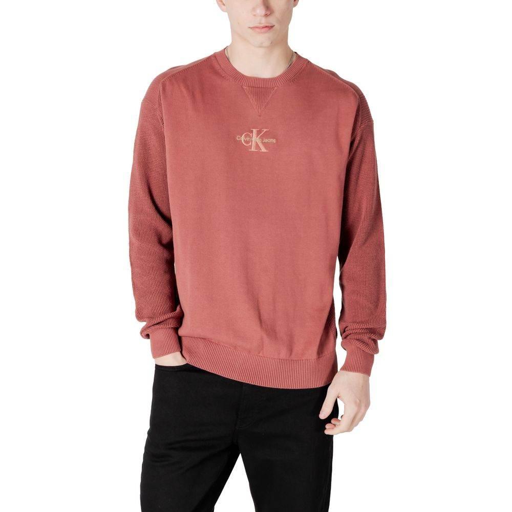Calvin Klein Jeans Red Cotton Sweater - Hilstor