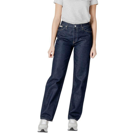 Calvin Klein Jeans Blue Cotton Relaxed Fit Jean - Hilstor