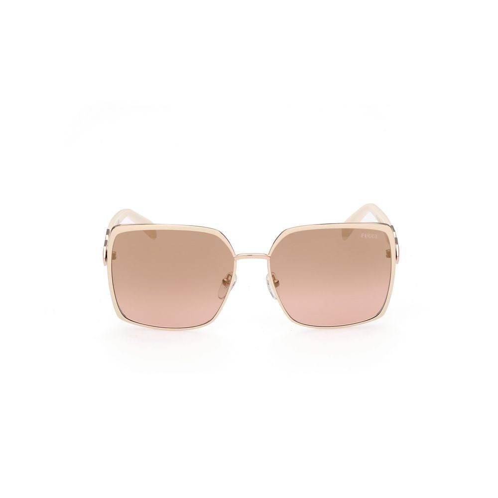 Emilio Pucci White Metal Sunglasses - Hilstor