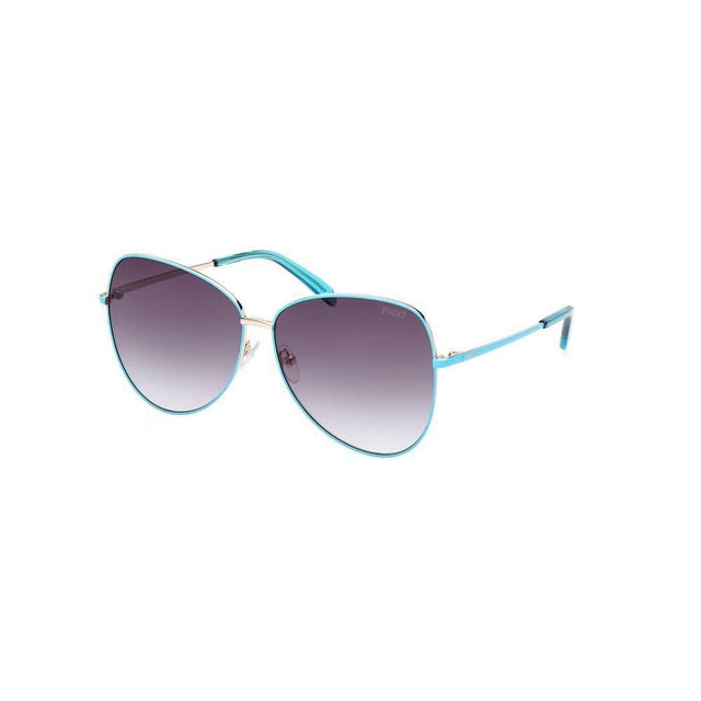 Emilio Pucci Brown Metal Sunglasses - Hilstor