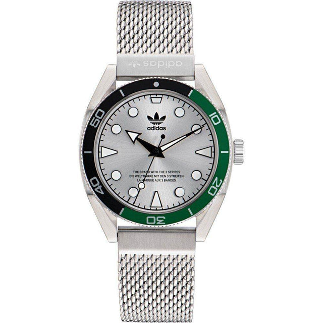 Adidas Gray Stainless Steel Stainless Steel Watch - Hilstor