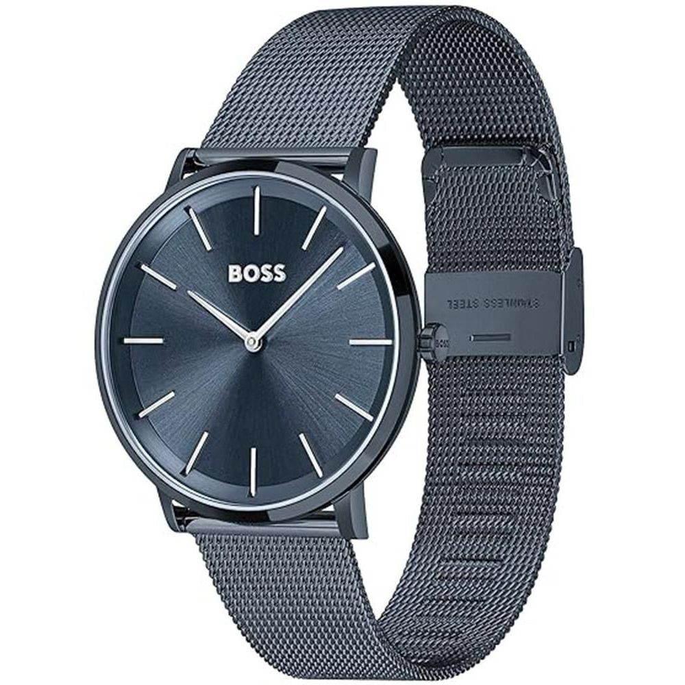 Hugo Boss Blue Stainless Steel Watch - Hilstor