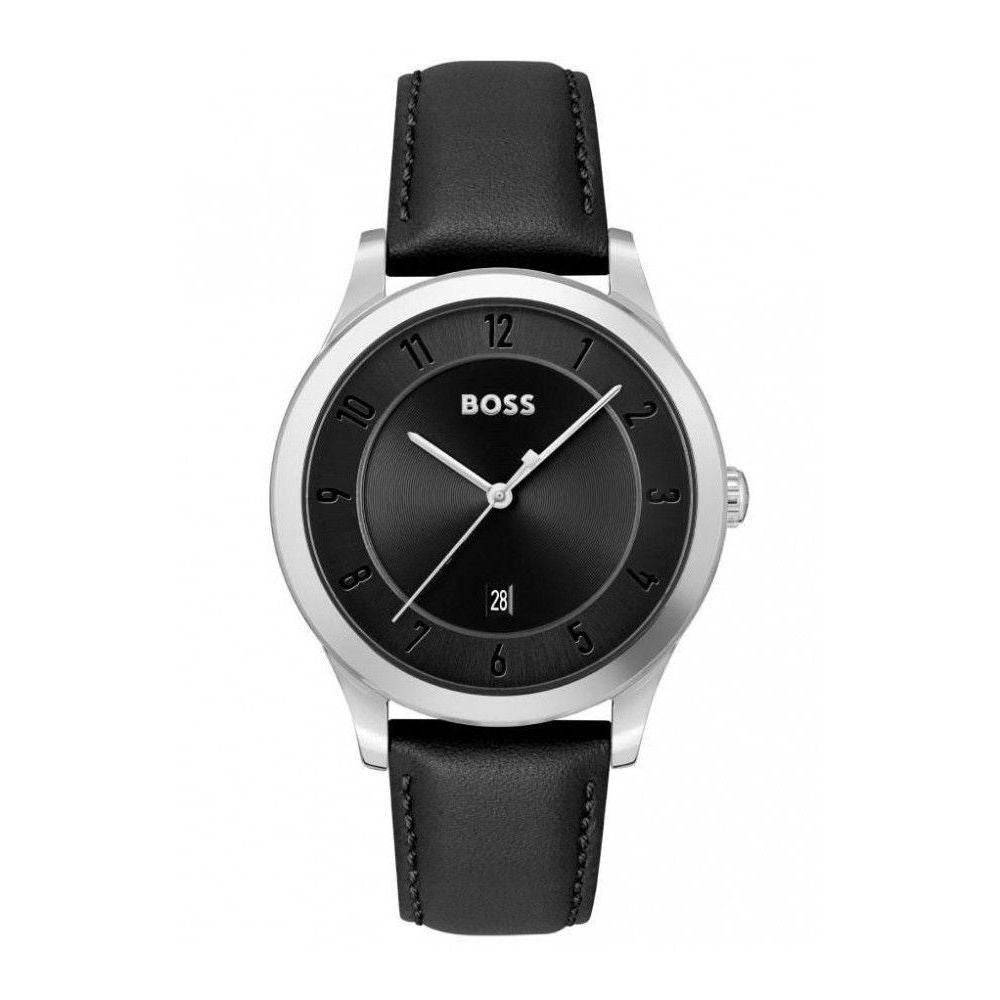 Hugo Boss Black Leather Watch - Hilstor