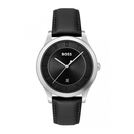 Hugo Boss Black Leather Watch - Hilstor