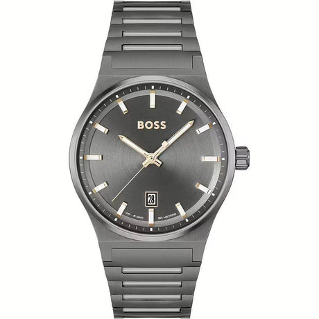 Hugo Boss Gray Stainless Steel Watch - Hilstor