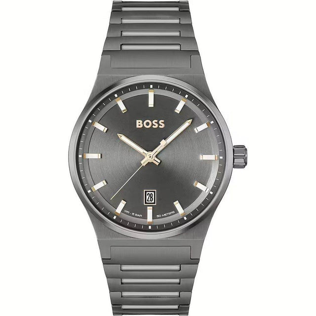 Hugo Boss Gray Stainless Steel Watch - Hilstor