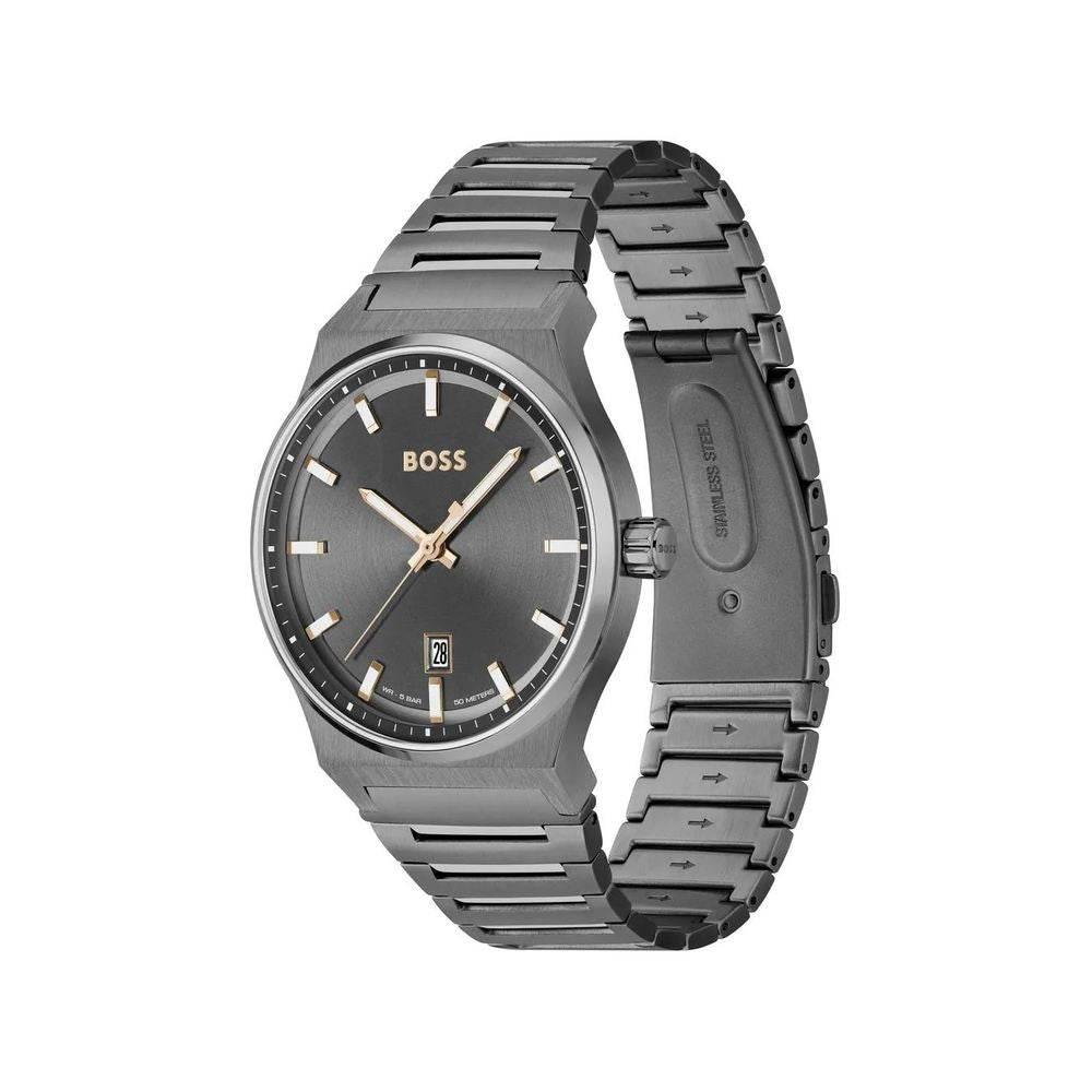 Hugo Boss Gray Stainless Steel Watch - Hilstor