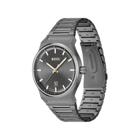 Hugo Boss Gray Stainless Steel Watch - Hilstor