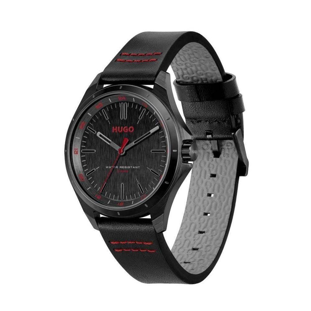 Hugo Boss Black Leather Watch - Hilstor