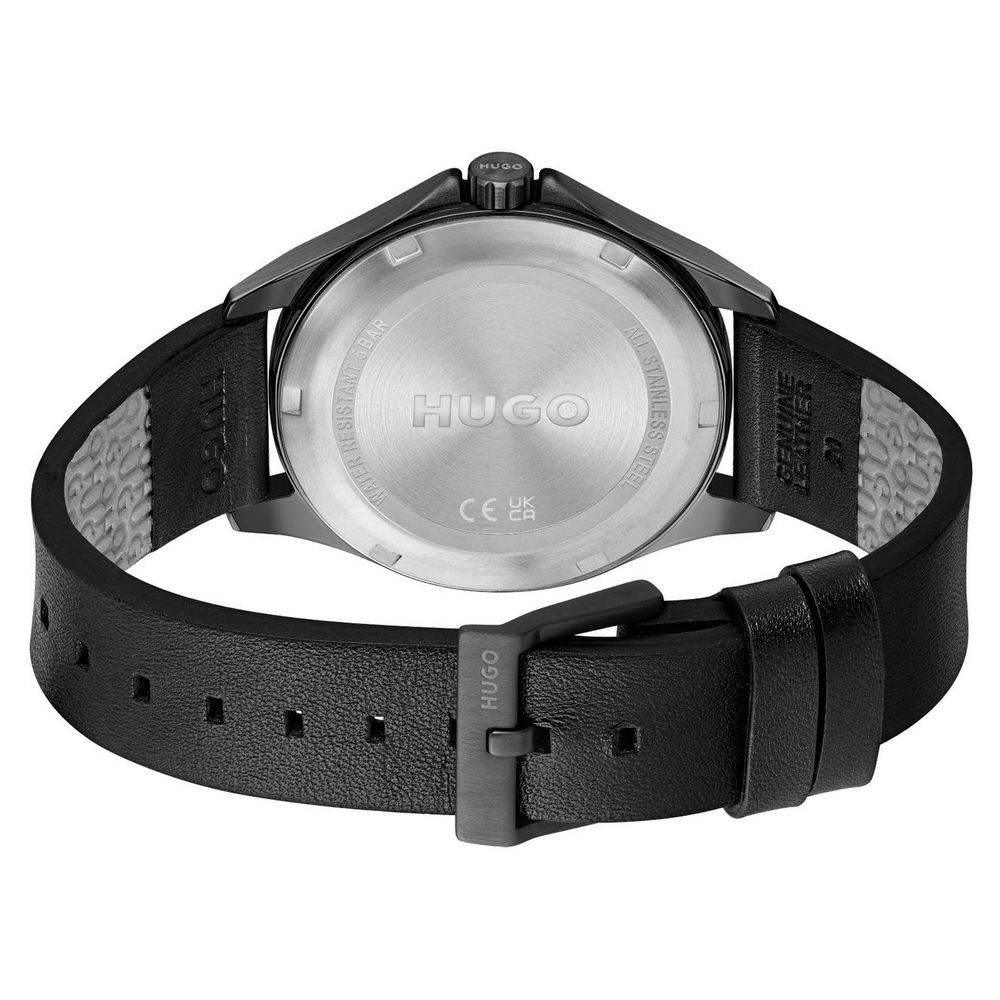 Hugo Boss Black Leather Watch - Hilstor