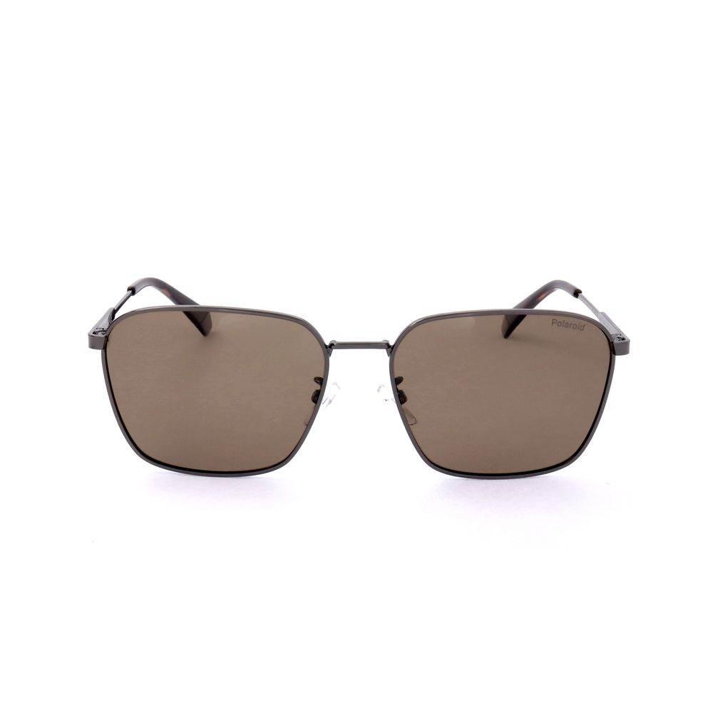 Polaroid Gray Stainless Steel Sunglasses - Hilstor