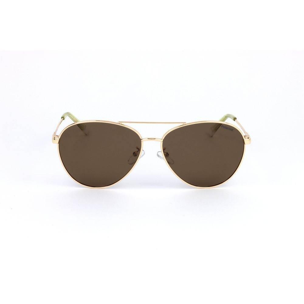 Polaroid Gold Metal Sunglasses - Hilstor